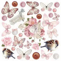 Ciao Bella Timeless Moments 6x6 Inch Vellum Fussy Cut (6pcs) (CBVQ022)